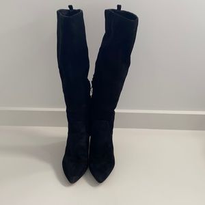 Sam Edelman suede knee high boots 8 Black